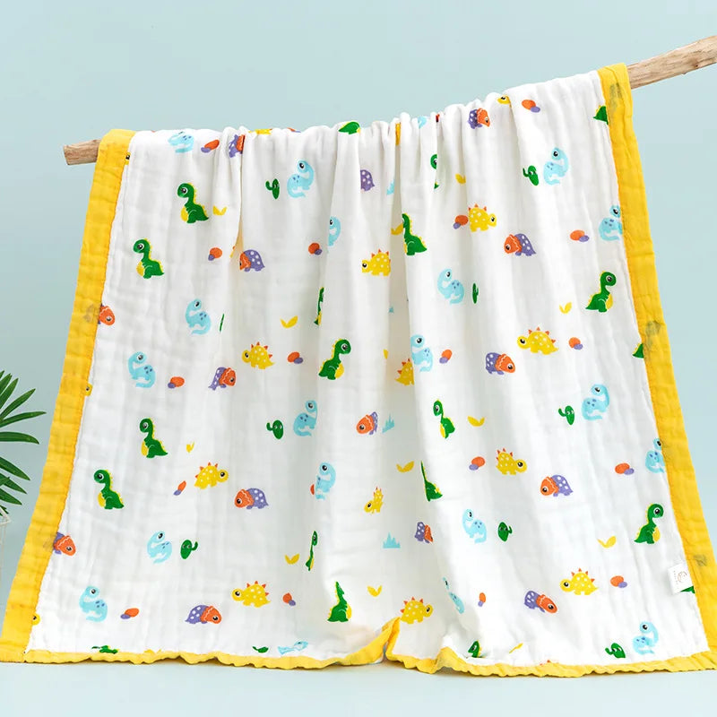 Class A Baby gauze bath towel  cotton six-layer washable summer cool quilt for Newborn and kids