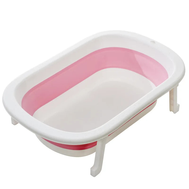 Newborn Baby Folding Tub with Household Supplies, Children's Bucket, Take Bath Bucket