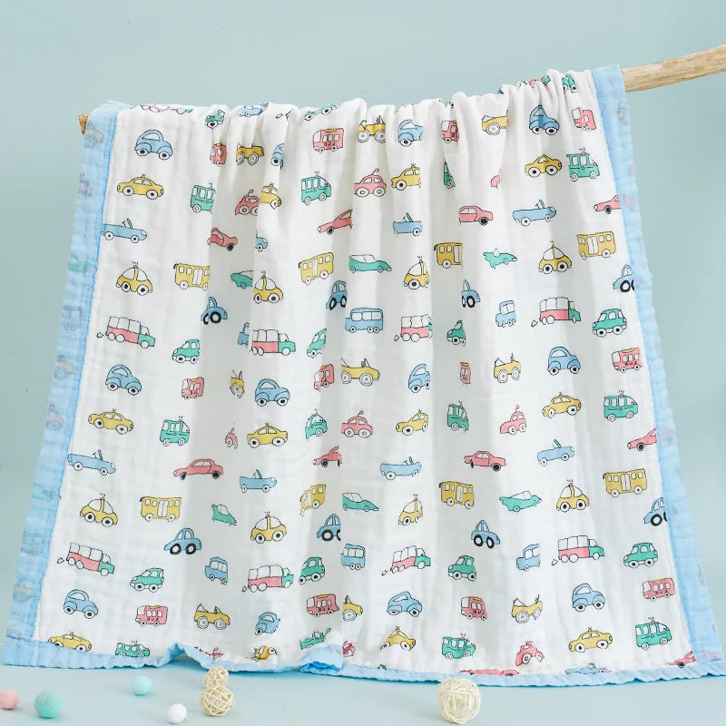 Class A Baby gauze bath towel  cotton six-layer washable summer cool quilt for Newborn and kids