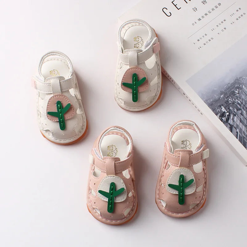 summer baby sandals for girl shoes children baby toddler shoes kids infant soft bottom sandals fashion cute shoes 0-2 years old