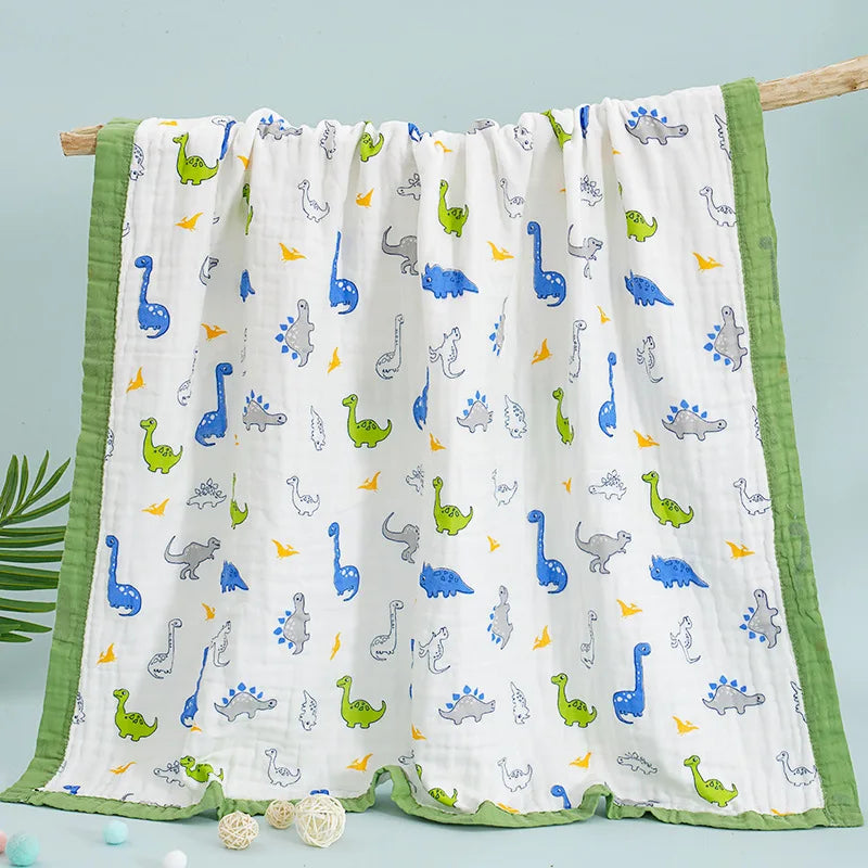 Class A Baby gauze bath towel  cotton six-layer washable summer cool quilt for Newborn and kids