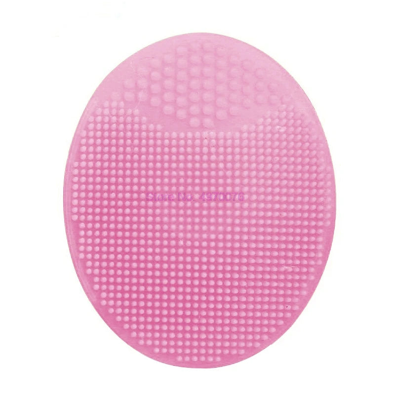 DHL 500pcs Baby Bath Brushes Wash Pad Facial Clean Silicone shampoo Brush