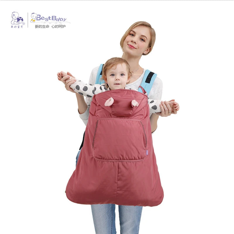 Best Baby Warm Baby Carrier Coat Hipseat Cover Cape Cloak Infant Backpack Sling Wrap Mantle Cover Waterproof for Autumn Winter