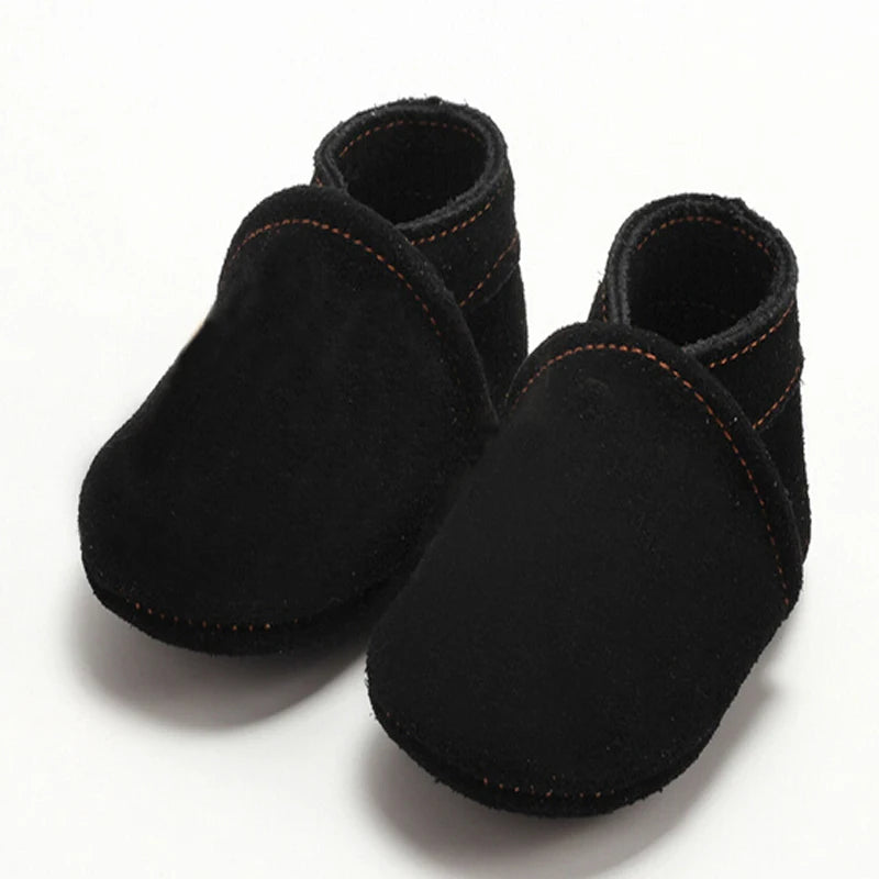 baby moccasins suede genuine leather First Walkers Newborn Baby Boy Girl Soft Moccs Shoes tassels Non-slip Crib Shoe