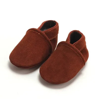 baby moccasins suede genuine leather First Walkers Newborn Baby Boy Girl Soft Moccs Shoes tassels Non-slip Crib Shoe