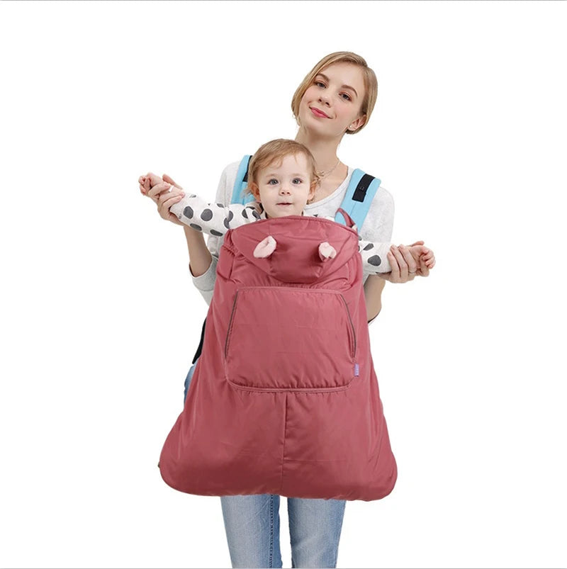 Best Baby Warm Baby Carrier Coat Hipseat Cover Cape Cloak Infant Backpack Sling Wrap Mantle Cover Waterproof for Autumn Winter