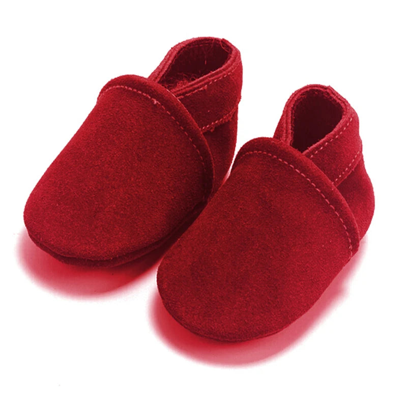 baby moccasins suede genuine leather First Walkers Newborn Baby Boy Girl Soft Moccs Shoes tassels Non-slip Crib Shoe