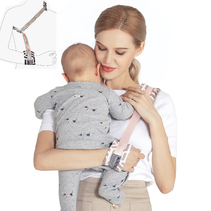 New Baby Carrier Side-carried Lightweight Labor-saving One-handed Holding Baby Artifact Breathable Anti-stroke Child Sling Wrap