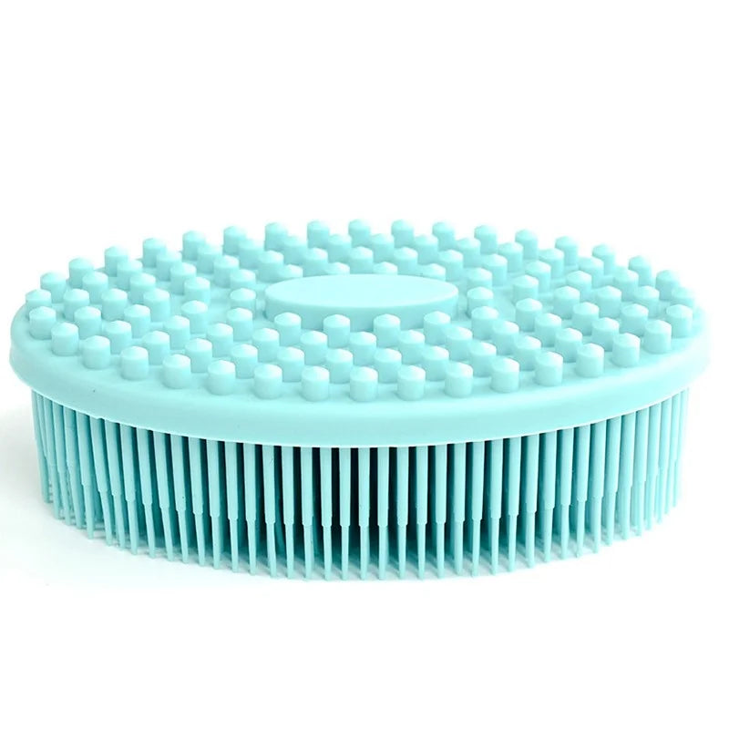 Cute Soft Silicone Body Brush Wash Bath Shower Exfoliating Skin Fit For Baby Bath Shampoo Facial  Massage Brush Supplies