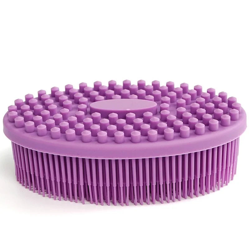 Cute Soft Silicone Body Brush Wash Bath Shower Exfoliating Skin Fit For Baby Bath Shampoo Facial  Massage Brush Supplies