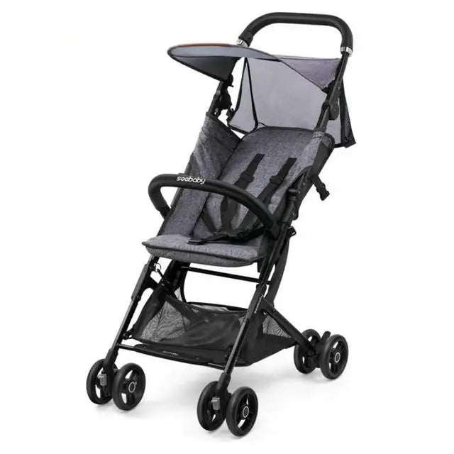 Pocket Lightweight Stroller Can Sit & Lie, Compact Folding Carriage Includes Travel Bag, Fits Airplane Storage