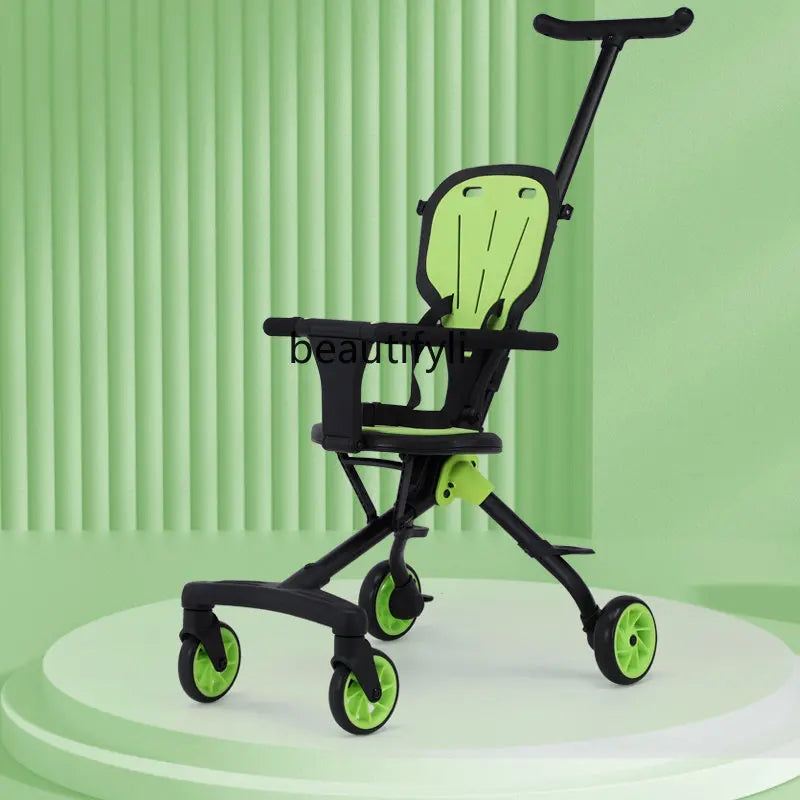 zq  Baby Carriage Trolley Mini Ultra-Small Folding Baby Car Baby Ultra-Light Portable