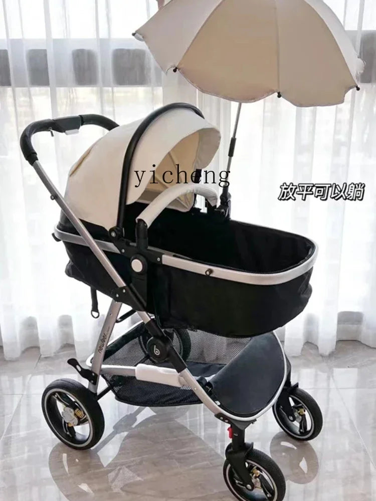 Yy Cart Lightweight Folding Sitting Lying High Landscape Newborn Two-Way Trolley