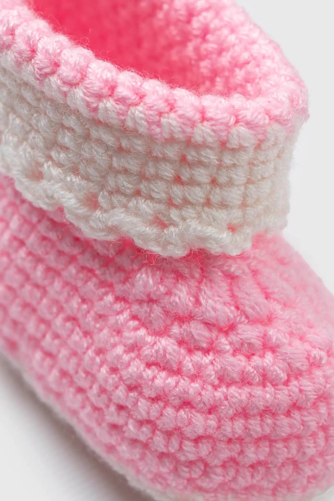 100% COTTON PINK BABY BOOTIES ARE SUITABLE FOR USE IN WINTER AND COLD DAYS